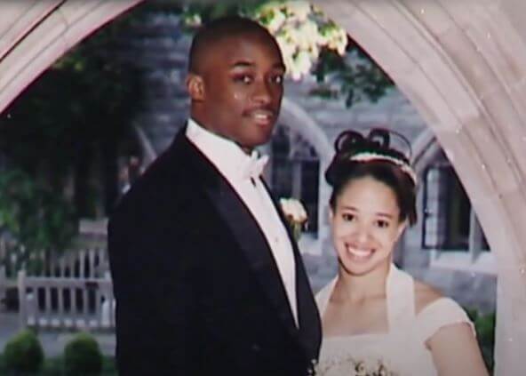 Wedding picture of Michael Dean Tomlin Parents Mike Tomlin and Kiya Tomlin.